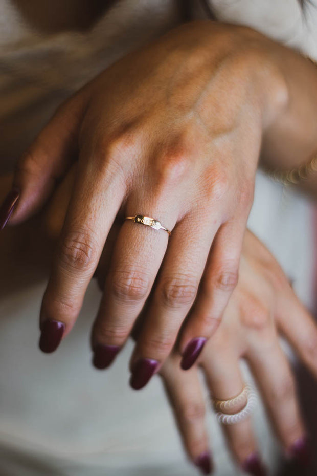 Personalized Skinny Bar Ring