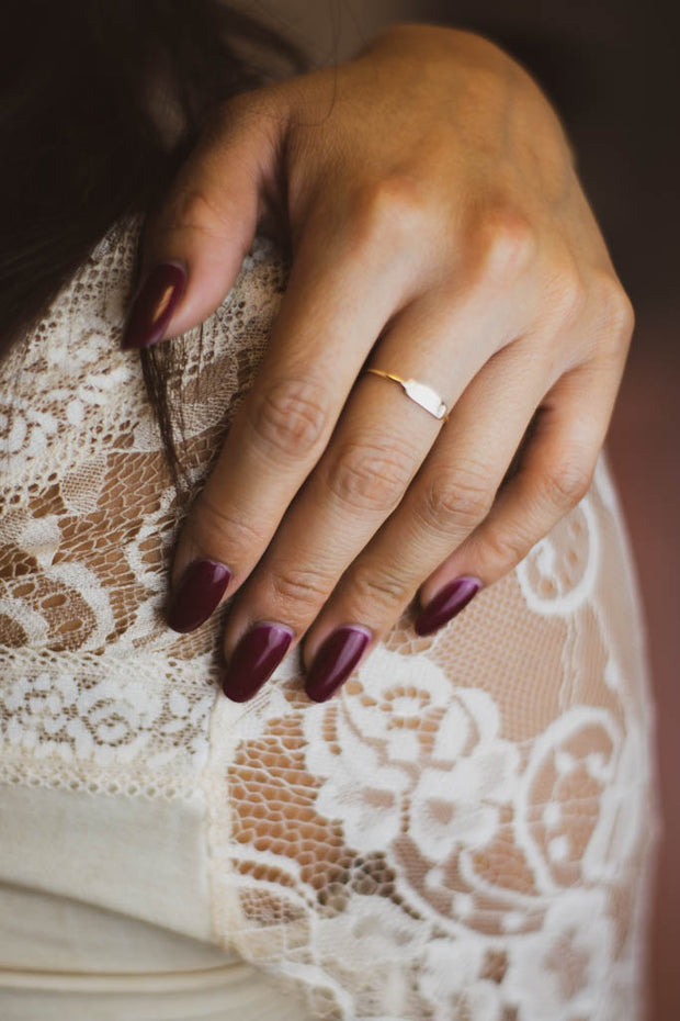 Personalized Skinny Bar Ring