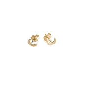 14K Gold Filled Crescent Moon Stud Earrings