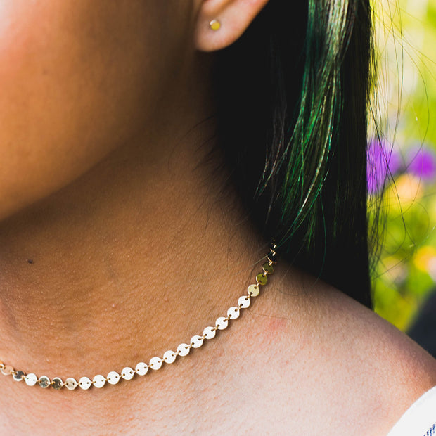 Gold Dot Choker Necklace  Roselynn's 