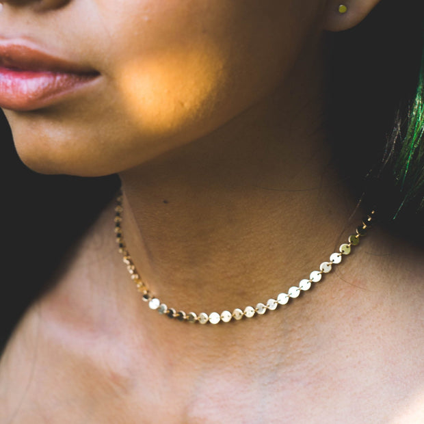 Gold Dot Choker Necklace  Roselynn's 