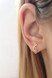 Treble Clef Earrings  Roselynn's 