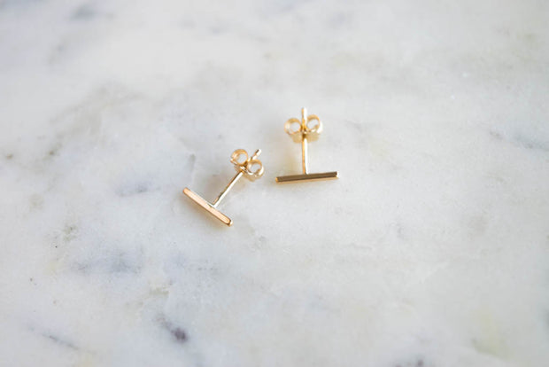 Bar Stud Earrings